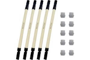 SUPERBOBI 5 Sets of MCCP205 Pump Tube & 1/4" UCAK200 Ferrule Replacement for Stenner Pump Tube NO.5 (#5), Fit for 45 85 100 & 170 Series, Classic, SVP, and M128 Stenner Pumps 85mhp17