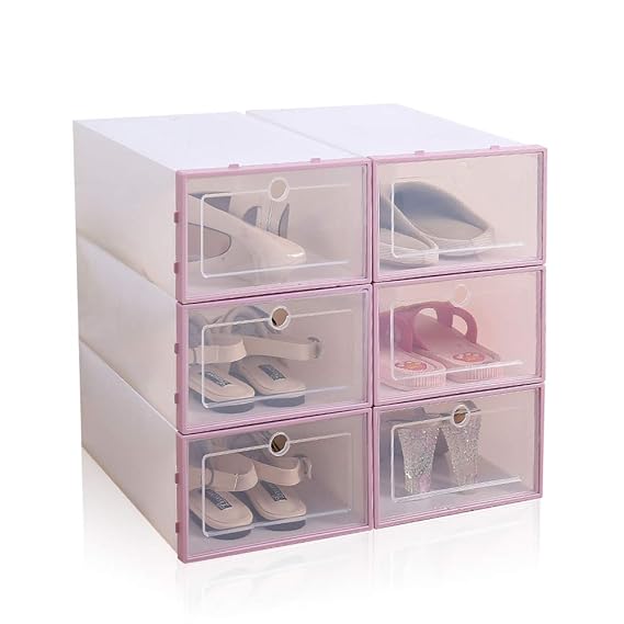 Local Makes A Comeback Clear Plastic Shoe Box (6 Piece