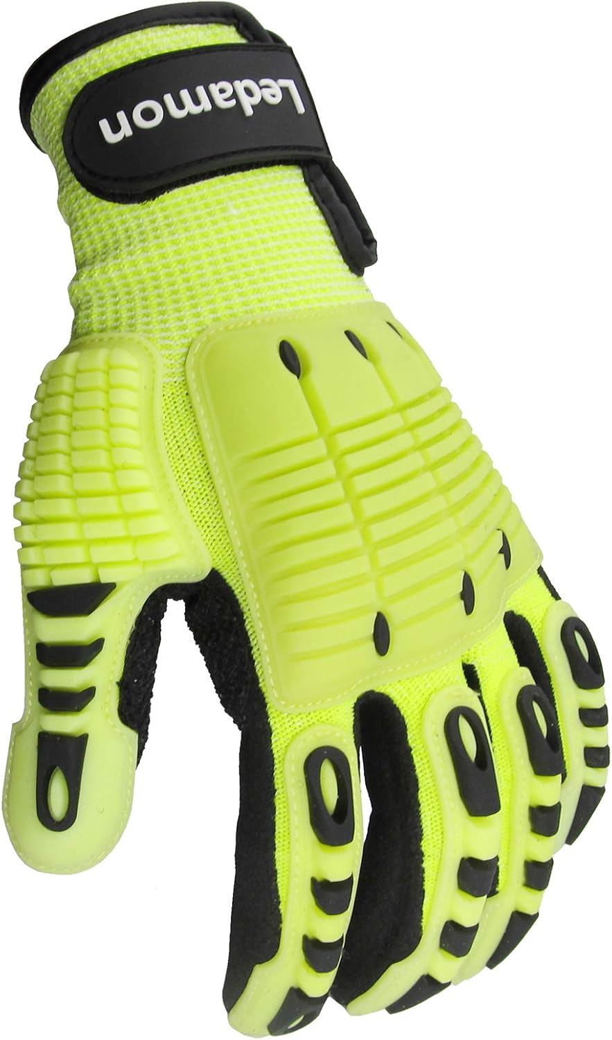 Ledamon Anti-Vibration Impact Resistant Cut Resistant Wear Resistant Mechanic Work Gloves Professional-Grade Protection & Durability (XX-Large) - - 