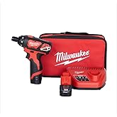 Milwaukee 2401-22 M12 12-Volt Lithium-Ion 1/4 in. Hex Cordless Screwdriver Kit
