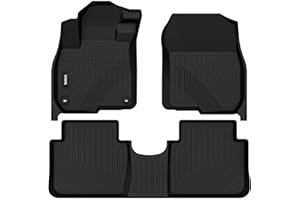 VIWIK Floor Mats Compatible for 2017-2022 CR-V, TPE Rubber Car Mats All Weather Custom Floor Liners for CRV 2017-2022 Front & Rear, Automotive Floor Mats Non-Slip Black
