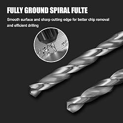 Hymnorq 8PC Metric Twist Drill Bits Set, Fully