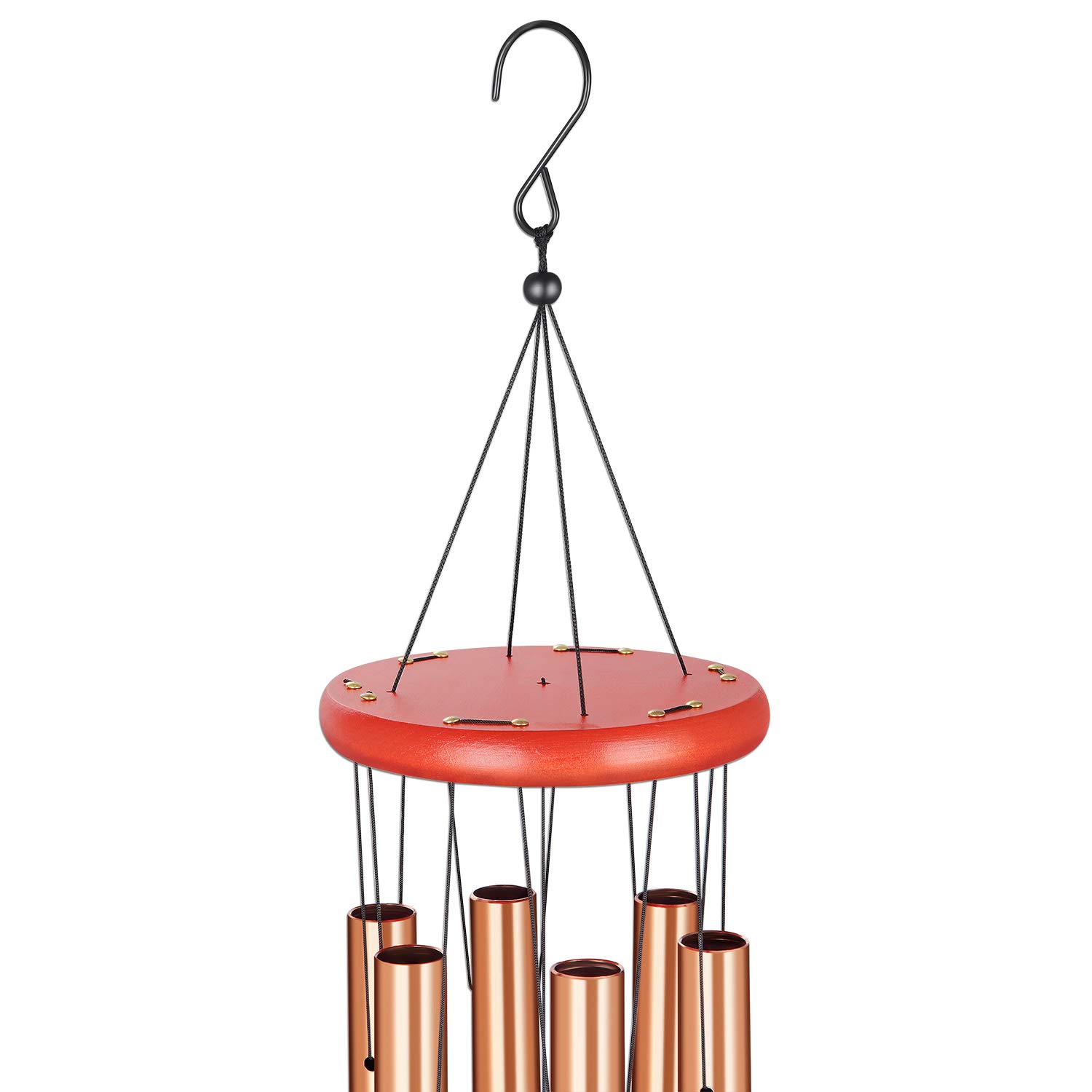 HoneForest Wind Chimes, 30 inches Soothing Rich Lasting Tones and Solidly Constructed Medium-Metal-Wind-Chimes-Outdoor, Decor for Yard Patio Garden