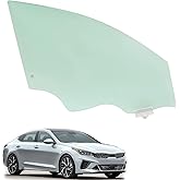 JMTAAT Door Window Glass Compatible with 2016-2020 Optima 4D | Front; Compatible with 2016-2020 Kia Optima 4D Sedan (Not For Optima Hybrid Models) Light; Green Right Passenger Side