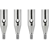 Interchangeable Tip Adapter Replacement Part | for ChiaoGoo Interchangeable Adapter S tip to mini Cable - 4 Pack