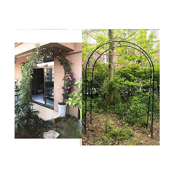 LYBC Gartenbogen Metall Rosenbogen Für Verschiedene Kletterpflanzen Und Weinreben,Torbogen Rankgitter Pergola Spalier… – Bild 5