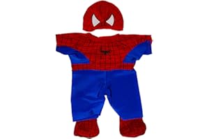 STUFFEMS TOY SHOP Spidey Teddy Outfit Fits Most 8"-10" Stuffed Animals