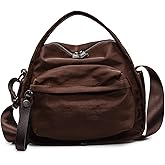 WEEKXING Crossbody Bag for Women Shoulder Handbags Top-Handle Lightweight Large Capacity Casual Nylon Purse Handbag
