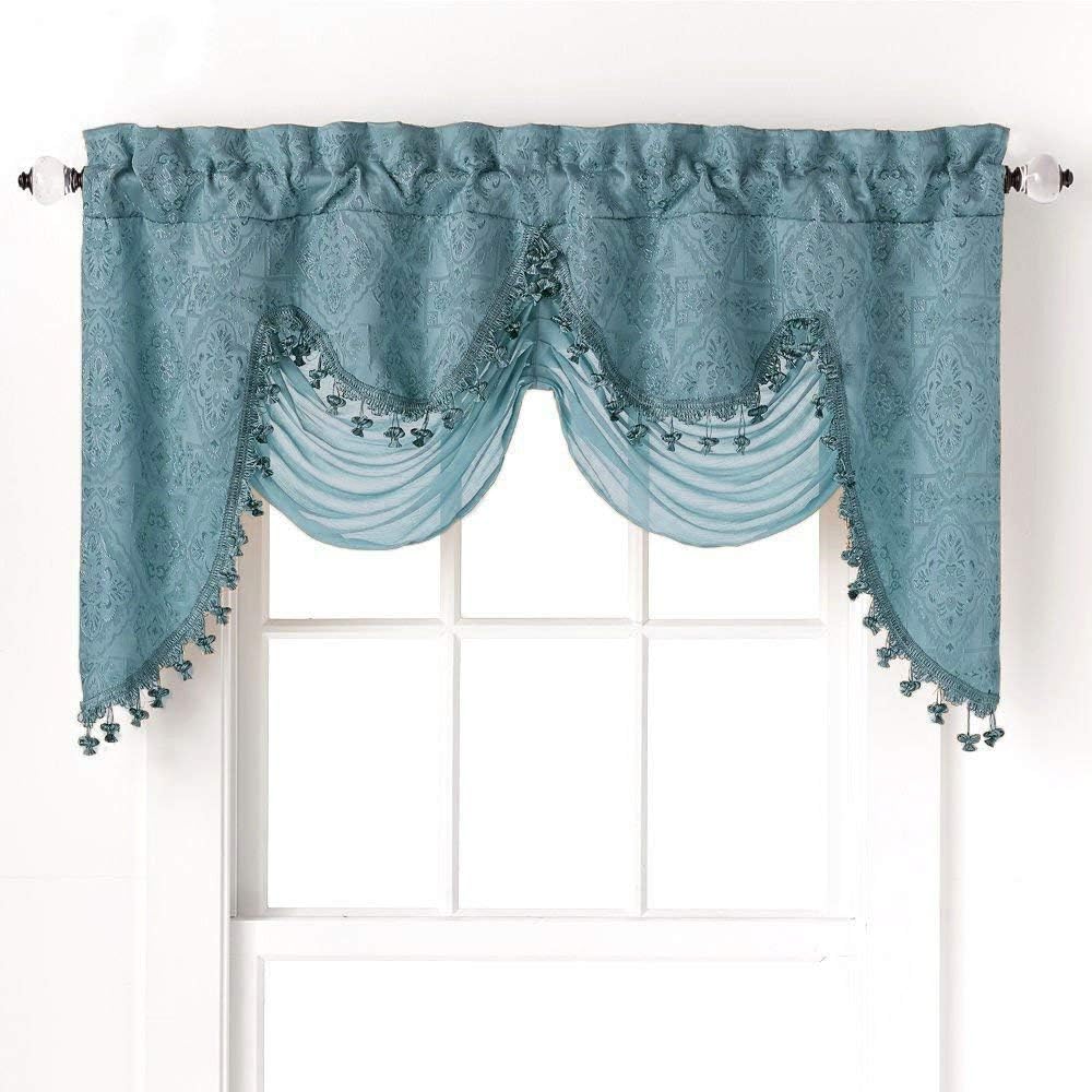 Best Teal Kitchen Curtains And Valances Set Home Appliances