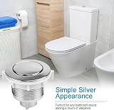 ADERTOS 2 Pack 38mm Toilet Flush Button Chrome Silver 1 Press Replacement view 6