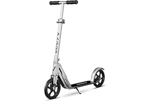 LEEYV Scooter for Kids 6-12 & Adults | Adjustable Height, Foldable, Lightweight Aluminum Frame | Holds Up to 220lbs | Smooth Ride on Any Terrain