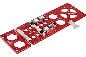 BRAND DDWT Upgraded 340mm Track Saw Square Right Angle Circular Saw Guide Rail Angle Stop Accessories Compatible with Festool and Makita Guide Rail (Red)