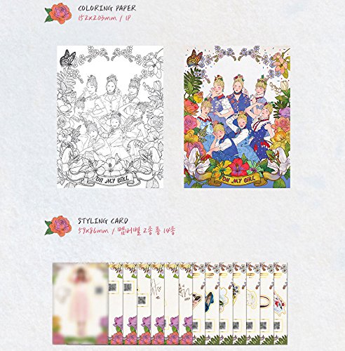 Download Wm Entertainment Oh My Girl Coloring Book 4th Mini Album Cd Photobook Photocard Folded Poster Amazon In Home Kitchen