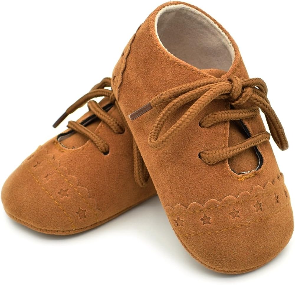 Dukars Baby Boys Girls Soft Sole Moccasins Lace-up Infant Toddler Shoes Sneaker: Clothing