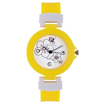 Laurels Kids 3 Analog White Dial Kids Watch - Lo-Kd-3008