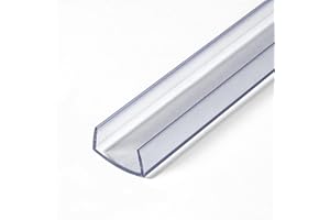 Outwater Plastics 341-Cl Clear 3/4'' Rigid Vinyl Clear Plastic U-Channel/C-Channel 36 Inch Lengths (Pack of 4)