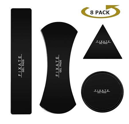 [8 Pack] chinatmax Nano Gummi Fixieren Sticky waschbar Pads Sticky Auto Gel Anti Rutsch Halter für mehrere nutzt, Auto GPS, K