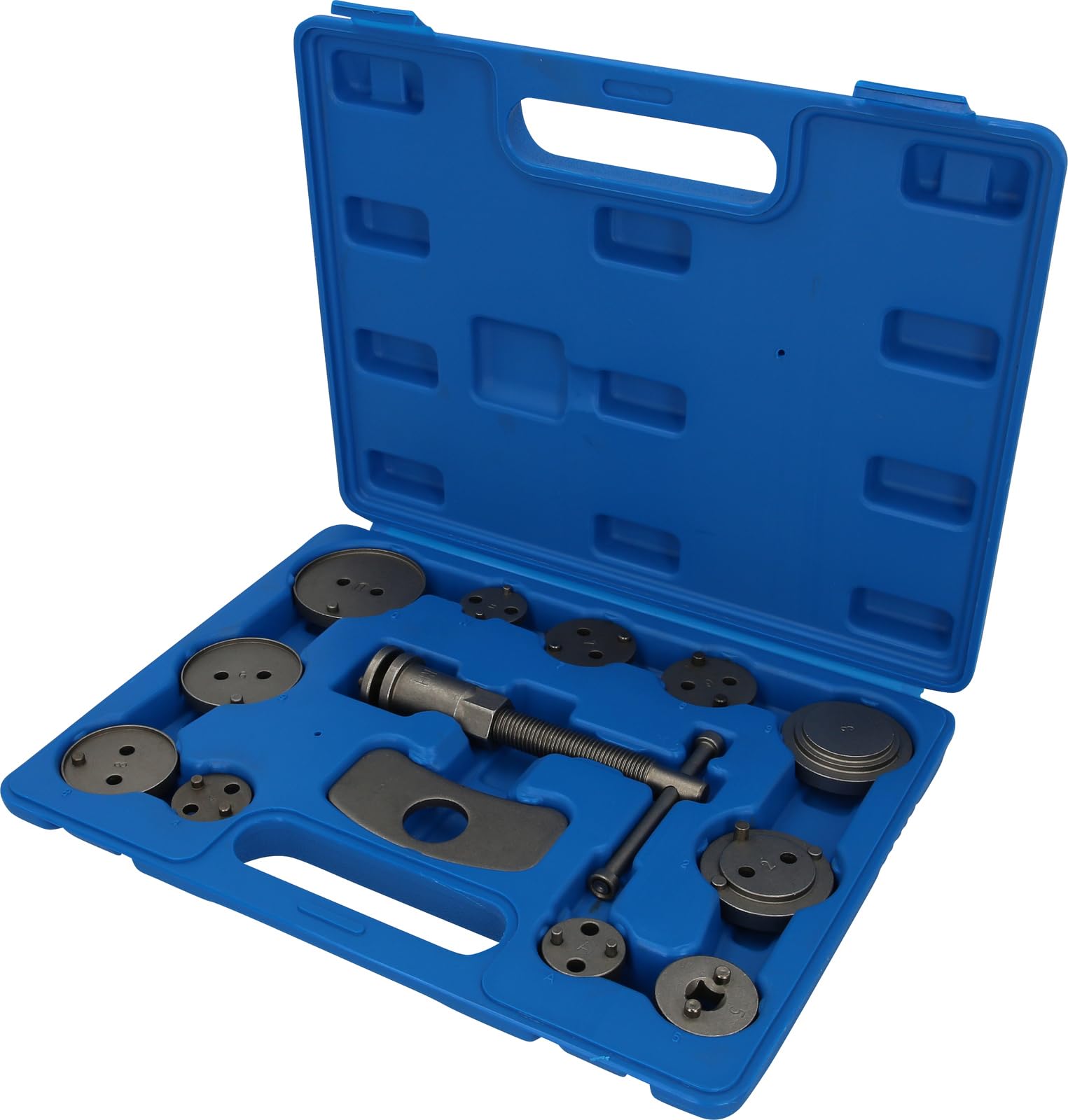 Brilliant Tools Universal Brake Piston Pusher Set, 13 Pieces, Blue/Black
