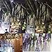 BJH 12 Pack 3.6 Feet/Piece Artificial Fake Wisteria Vine Ratta Hanging Garland Silk Flowers String Home Party Wedding Décor (White)