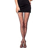 Conte Womens Large Polka Dot Fantasy Design Pantyhose Tights Desire