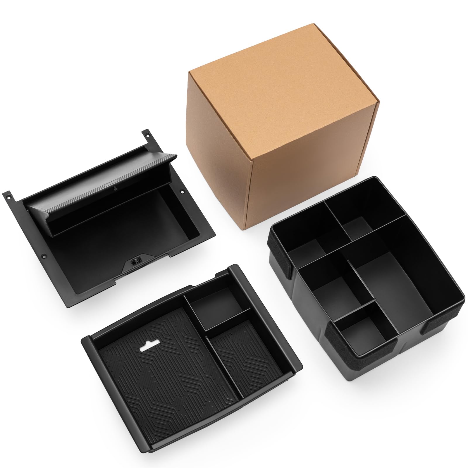 Photo 1 of SIMILAR TO PHOTO ----------FUJIYOUPIN Center Console Divider Organizer for 2024 2025 Toyota Tacoma 4th Gen Accessories Interior Secondary Storage Insert Armrest Hidden Secret Middle Console Storage Box Tray Coin Holder
