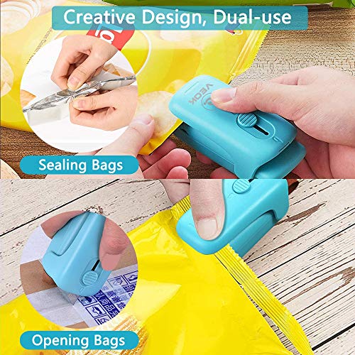 Mini Bag Sealer, VEOK Portable Bag Heat Sealer Machine with Cutter