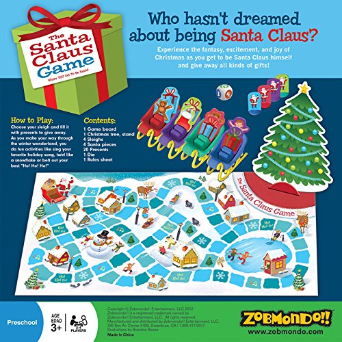 The Santa Claus Game Best Seller, Holiday Board Game Award Winning