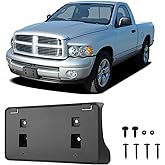 RVgolf Front License Plate Bracket Fit for Dodge Ram 1500 2004-2008, Ram 2500 2004-2009, Ram 3500 2004-2009 License Plate Bracket Replacement 55077158AE Automotive Accessories