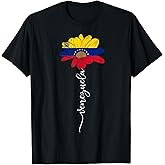 Venezuela Flag Sunflower Vintage Venezuelans Lover T-Shirt