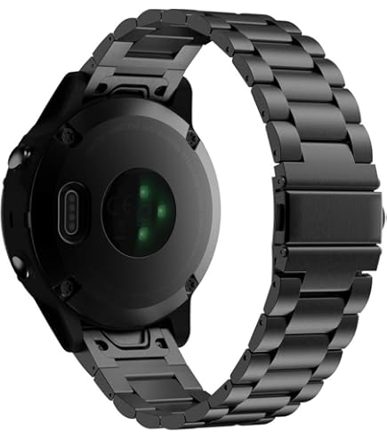 Garmin QuickFit 22 Watch Bands, Vented Titanium Bracelet with