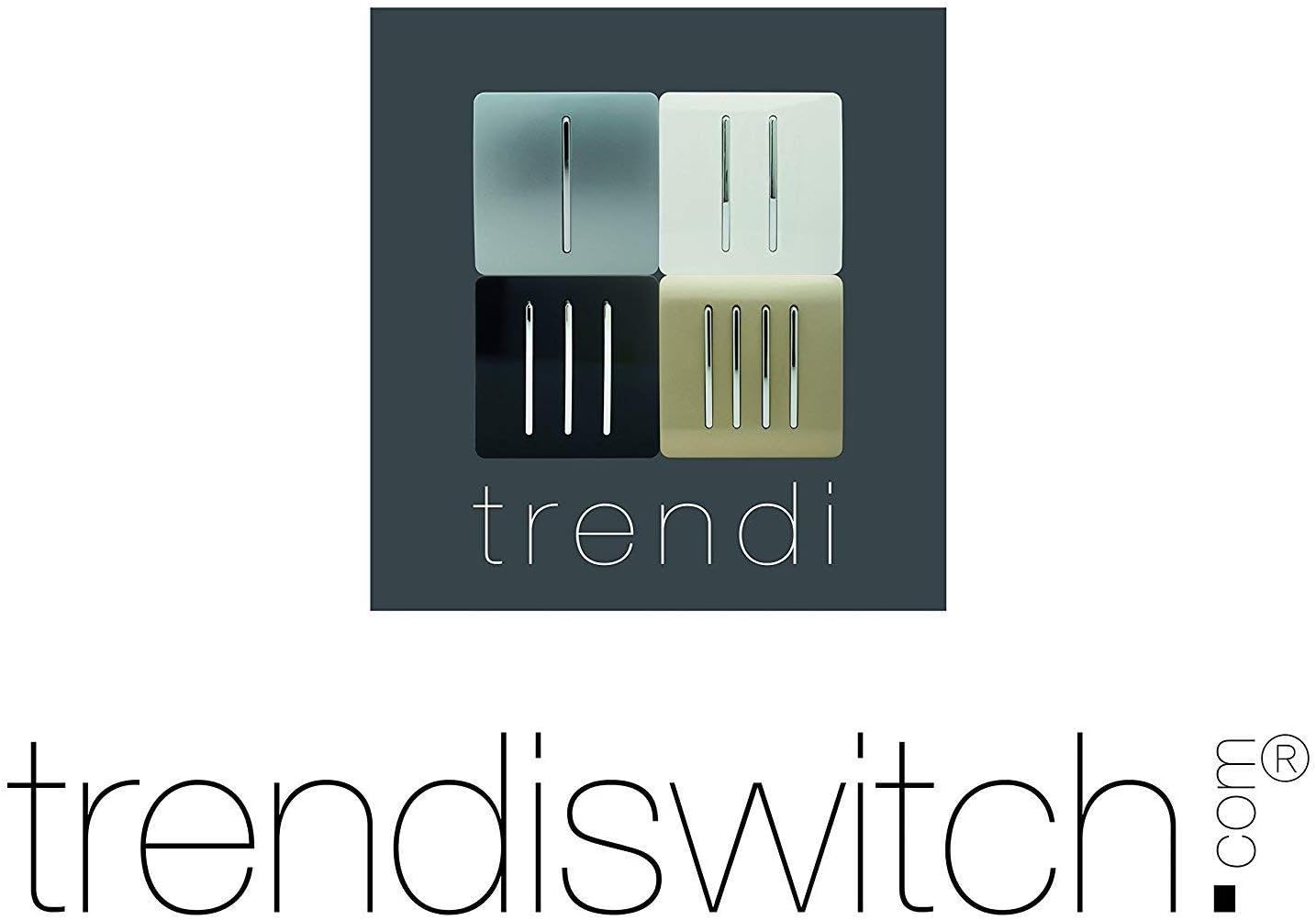 Trendi Artistic Modern Glossy Tactile 1 Gang 2 Way 120w LED Dimmer switch Ice White - Image 4