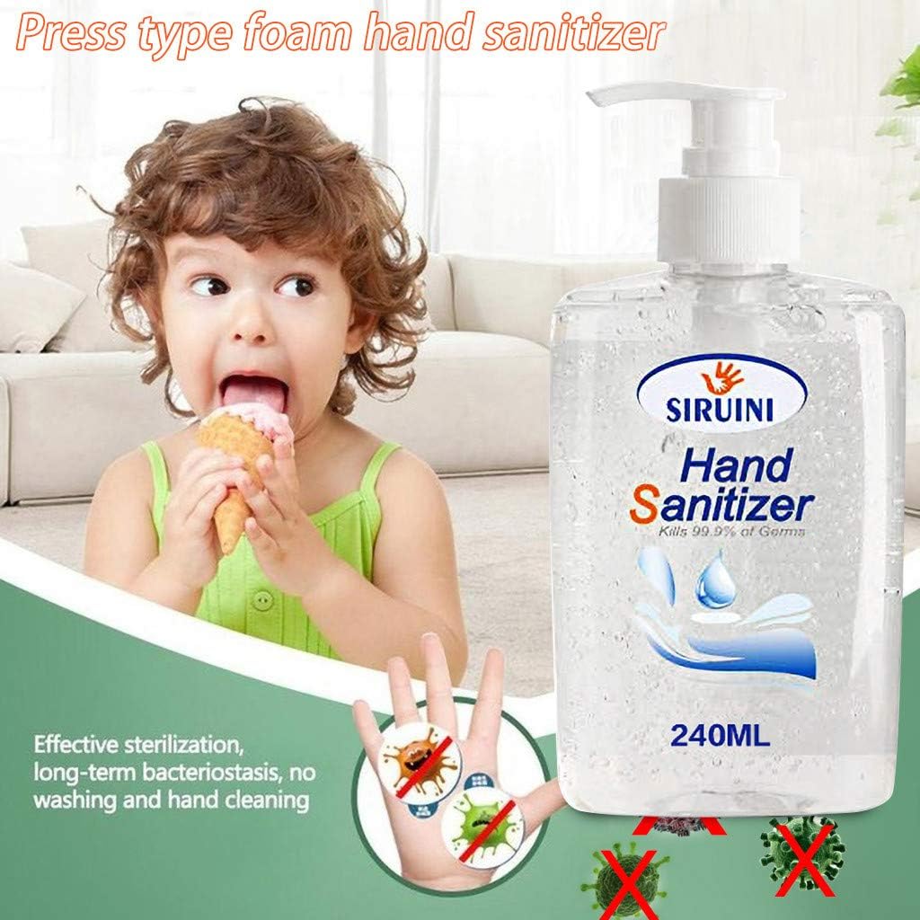 300ML Large Capacity Disposable Gel Hand Sanitizer - Long-Lasting Speed Dry Hand Lotion Moisturizing Hand Cream Excellent Skin Care, Houseled Cleaner Soothing Gel Hand Sanitizer Pump