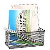 Black Wire Mesh Magnetic Basket Storage Tray, Office Whiteboard Supply Accessory Organizer