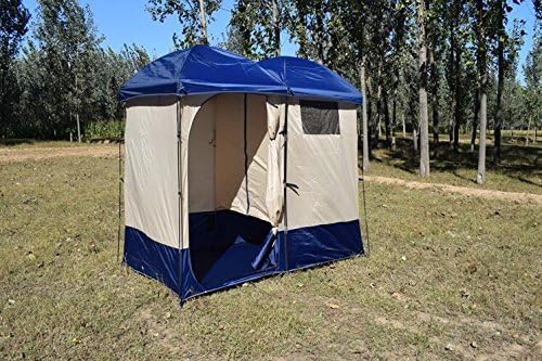 Waterproof Fiberglass Camping Shower Tent Large Size Double Room Changing Dress Tent for 2 Person
