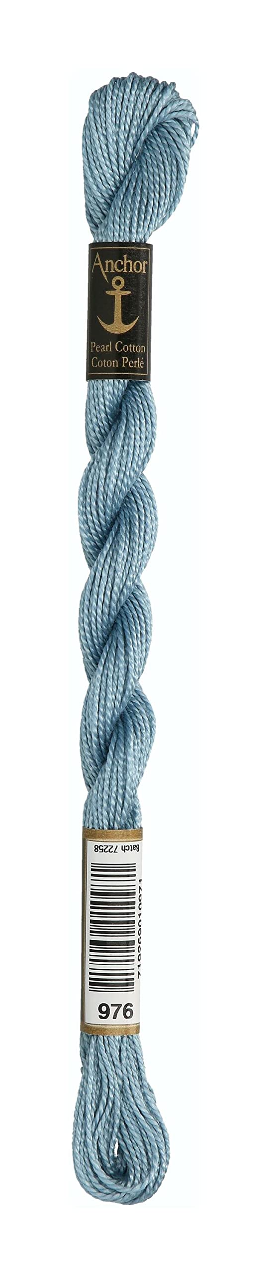 Anchor Embroidery Thread, 100% Cotton, Air Blue, Thickness 5, 21m, 7