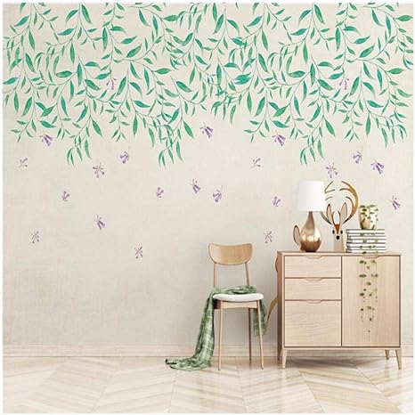 Amazon 3d写真壁画 漫画の子供の壁紙 かわいいヘラジカのテレビの壁の背景 シンプルな壁紙 壁に描かれた緑の柳の子供部屋 300 W X0cm H 9 2 X5 11 壁紙