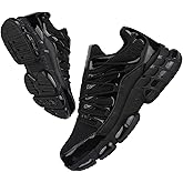 LIANGGO Steel Toe Shoes for Men Women Composite Toe Safety Work Non Slip Industrial Air Cushion Tennis Sneakers Black