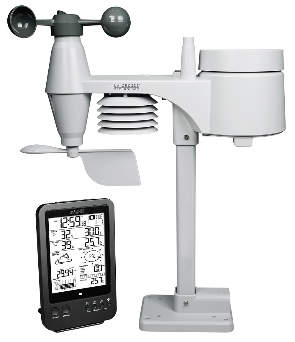 La Crosse Technology WS1650 Station Météo Professionnelle avec capteur 5 en 1...