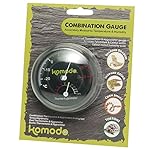 Happy Pet Products Komodo Habitat Dual Thermometer/Humidity Gauge (One Size) (Black)