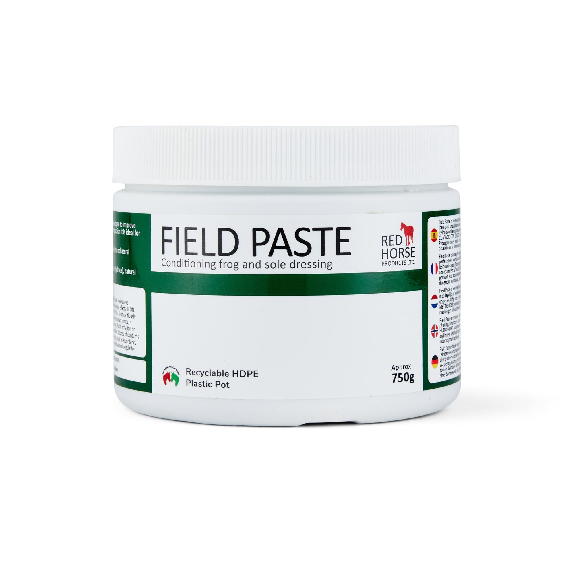 Field Paste - Antimicrobial/Antifungal Horse Hoof Sole & Frog Dressing (750g) | Hoof Thrush Topical | Sole & Frog Active Clay | Non-caustic | Red Horse Products