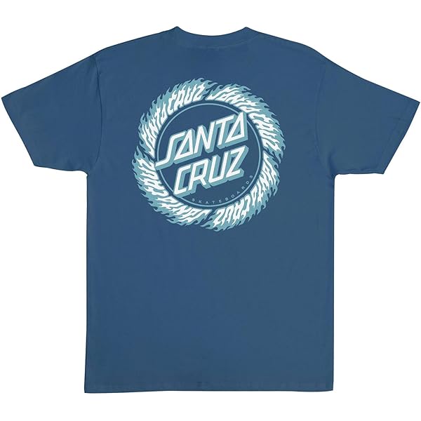 SANTA CRUZ Speed MFG Dot S/S Heavyweight T-Shirt Steel Blue