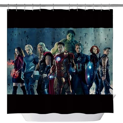 Amazon Com Avengers Series Shower Curtain Iron Man Green Giant