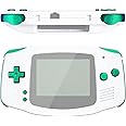 eXtremeRate Chameleon Green Purple Replacement Full Set Buttons for Gameboy Advance GBA - Handheld Game Console NOT Included