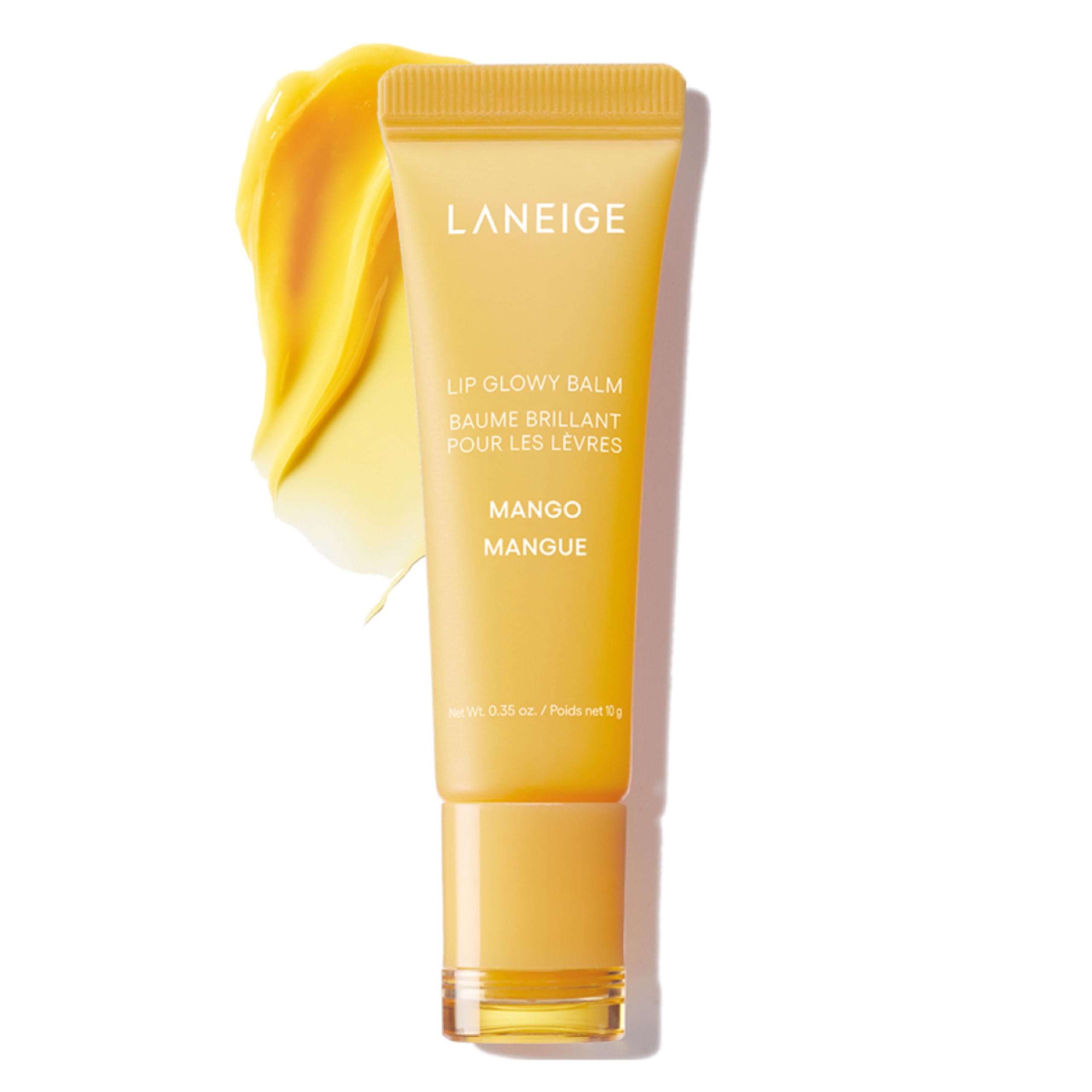 Photo 1 of LANEIGE Lip Glowy Balm, Mango: Sheer Tinted Lip Moisturizer with Shea Butter, for Hydrating Shine & Soft Lips