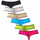 JAXFSTK Men's Underwear Jacquard Lace Bulge Pouch Thong Underwear Guy Sports Brazilain Bikini Boxers