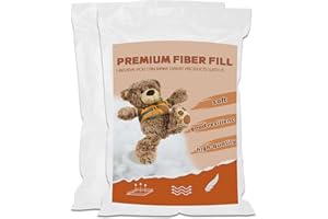 JNENERY 300g/10.6OZ Premium Polyester Fiber, Fiber Fill Stuffing, High Resilience Fiber Fill Stuffing Recycled Polyester Fiber for Stuffed Animals, Pillow Stuffing, Cushions Stuffing/DIY Crafts, White