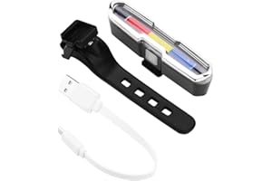 USB Rechargeable LED Bike Tail Light, Bicycle Police Light, Waterproof Cycling Mountain Bike Bicycle Warning Rear Tail Light,