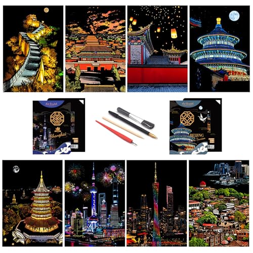 A5-china Beijing + Shanghai-8pcs