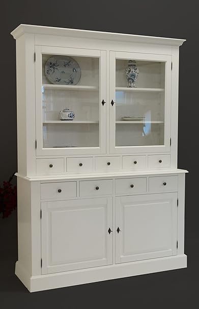 Küchenbuffet aus Weichholz in weiß im Landhausstil: Amazon.de: Küche