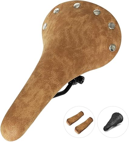 leather bicycle seat